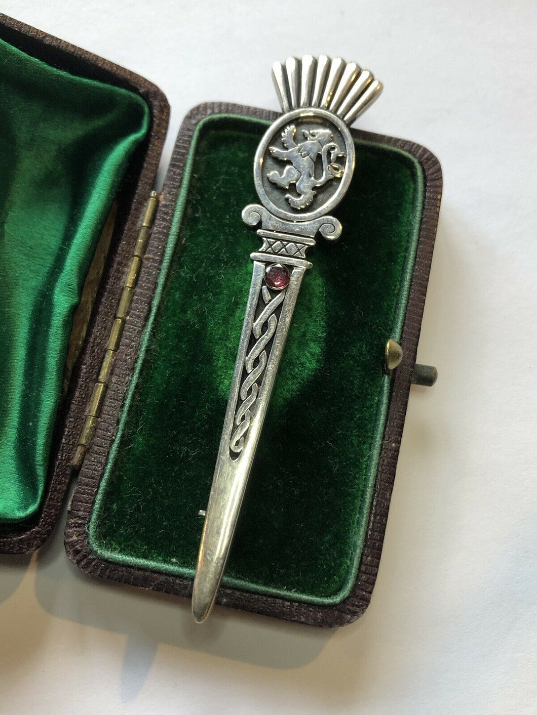 Vintage Antique Silver Malcolm Grey Ortale Celtic Brooch