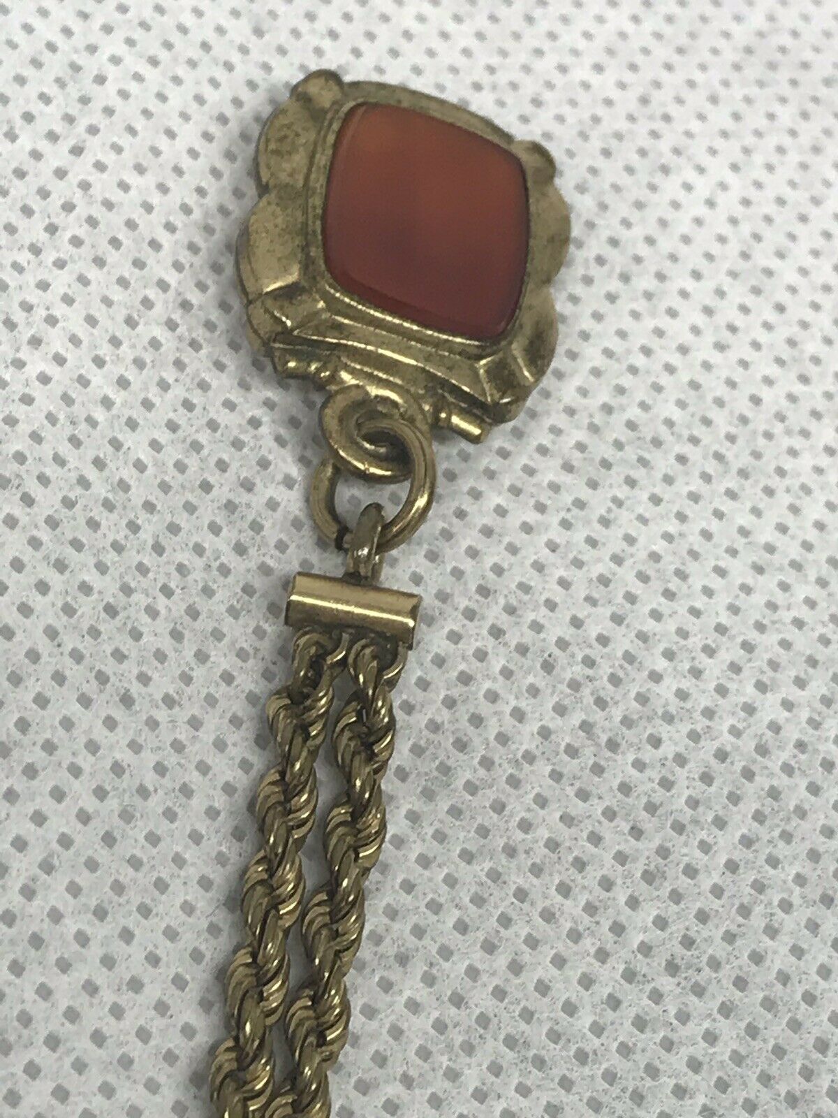 A Gold Plated Pocket Watch Chain