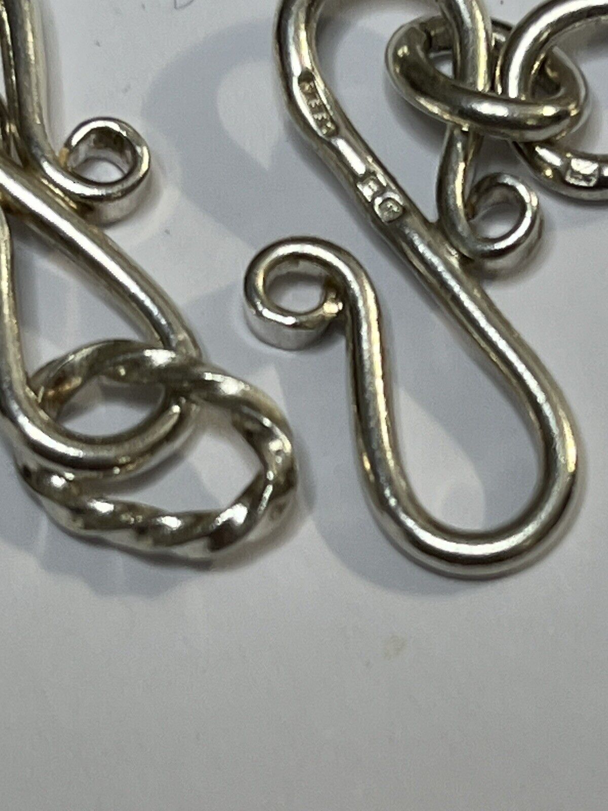 Vintage Silver 925 Statement Flower Geode Unique Chain Necklace 65g