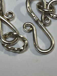Vintage Silver 925 Statement Flower Geode Unique Chain Necklace 65g