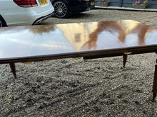 Mahogany Extending Dining Table & 6 Chairs. With 2 Leaves.