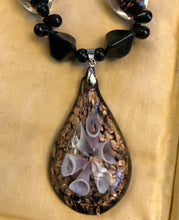 Vintage Glass Lampwork Statement Necklace