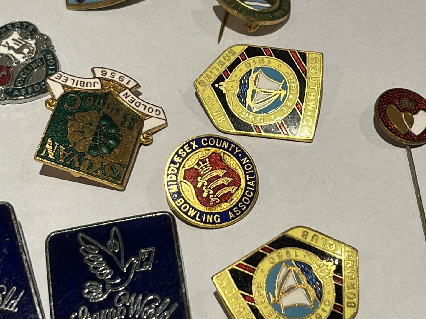 Old Badges. Mostly Bowls Awards And Club Badges