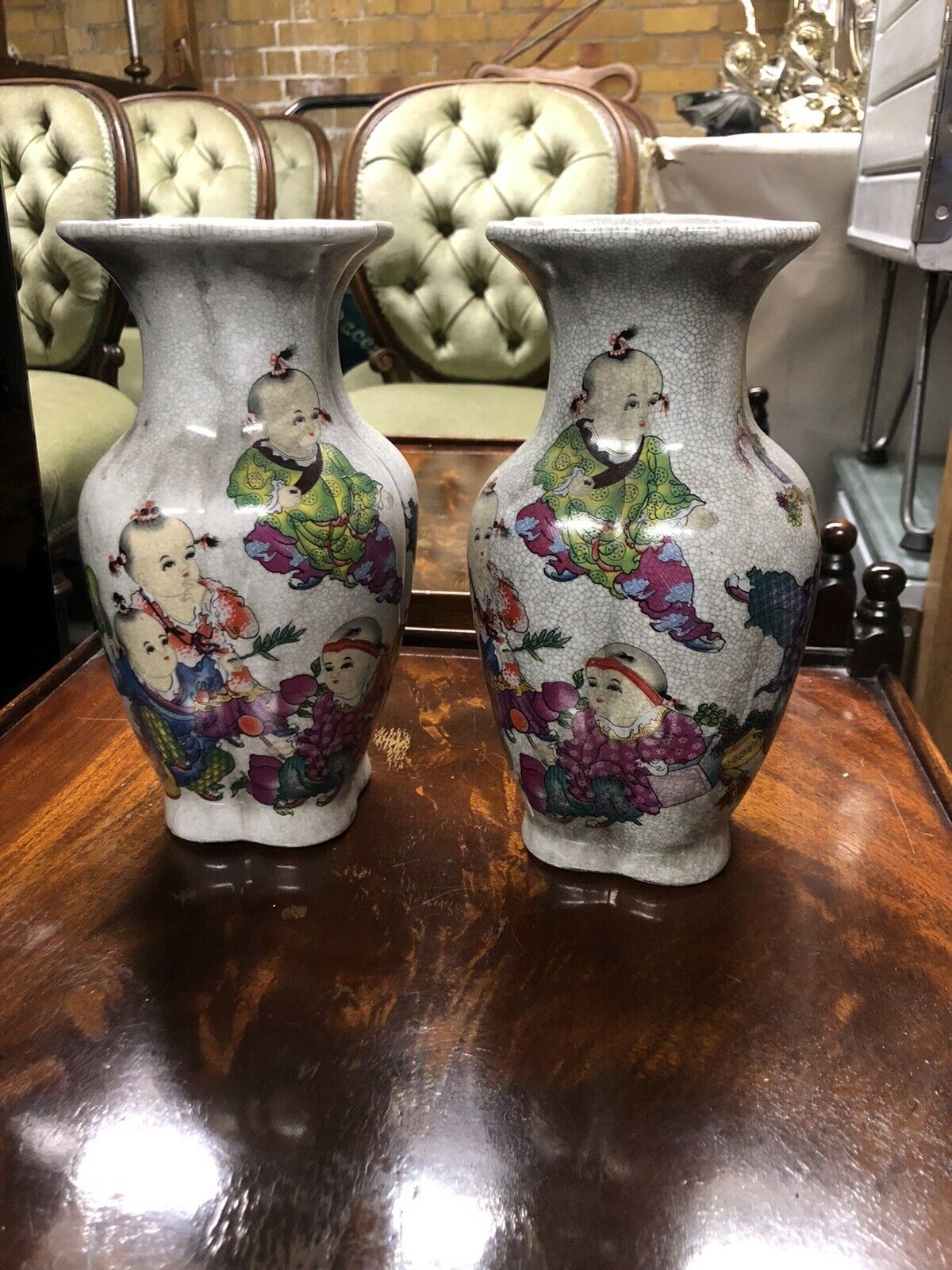 Pair Of Chinese Vases