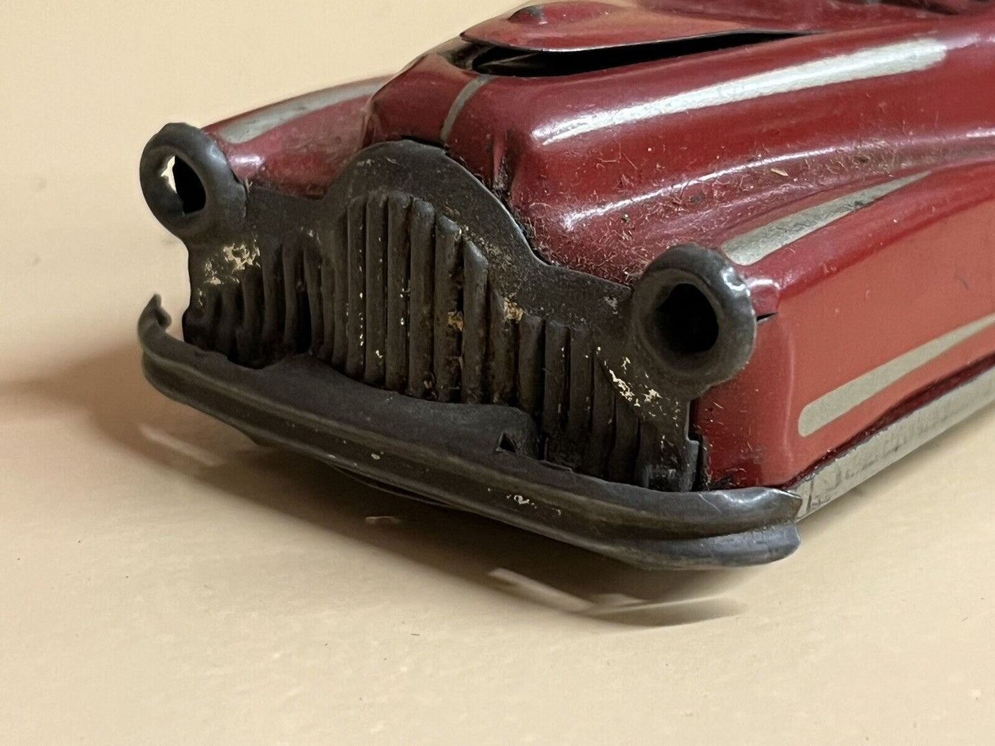 Old Metal Clockwork Toy Car.