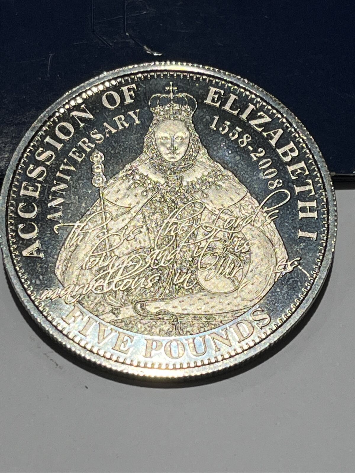 Accession Of Elizabeth I Coin