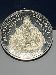 Accession Of Elizabeth I Coin