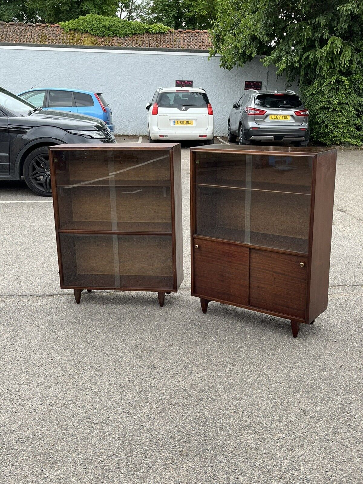 Mid Century Pair Of Bookcases By Beaver & Tapley.
