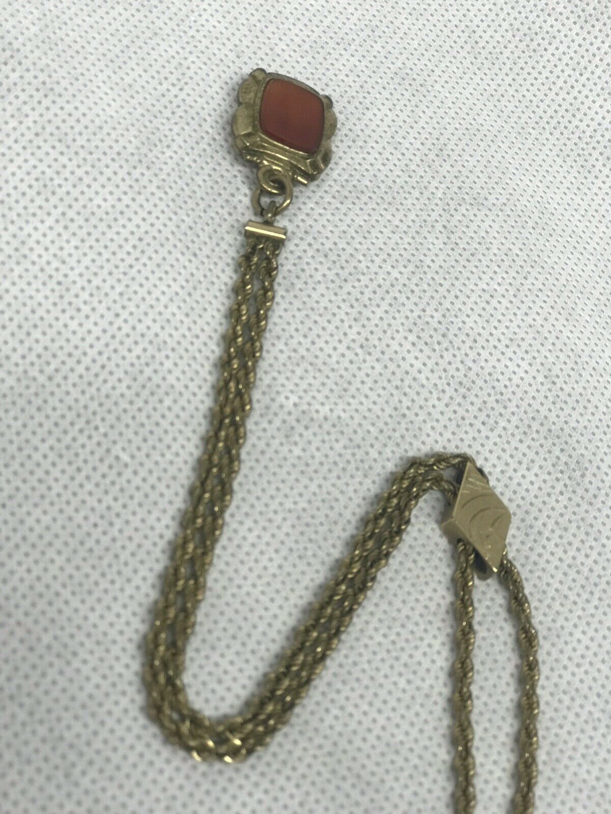 A Gold Plated Pocket Watch Chain