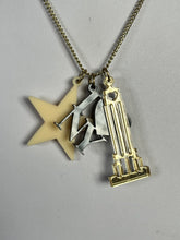 Vintage Acrylic New York Star Pendant Necklace