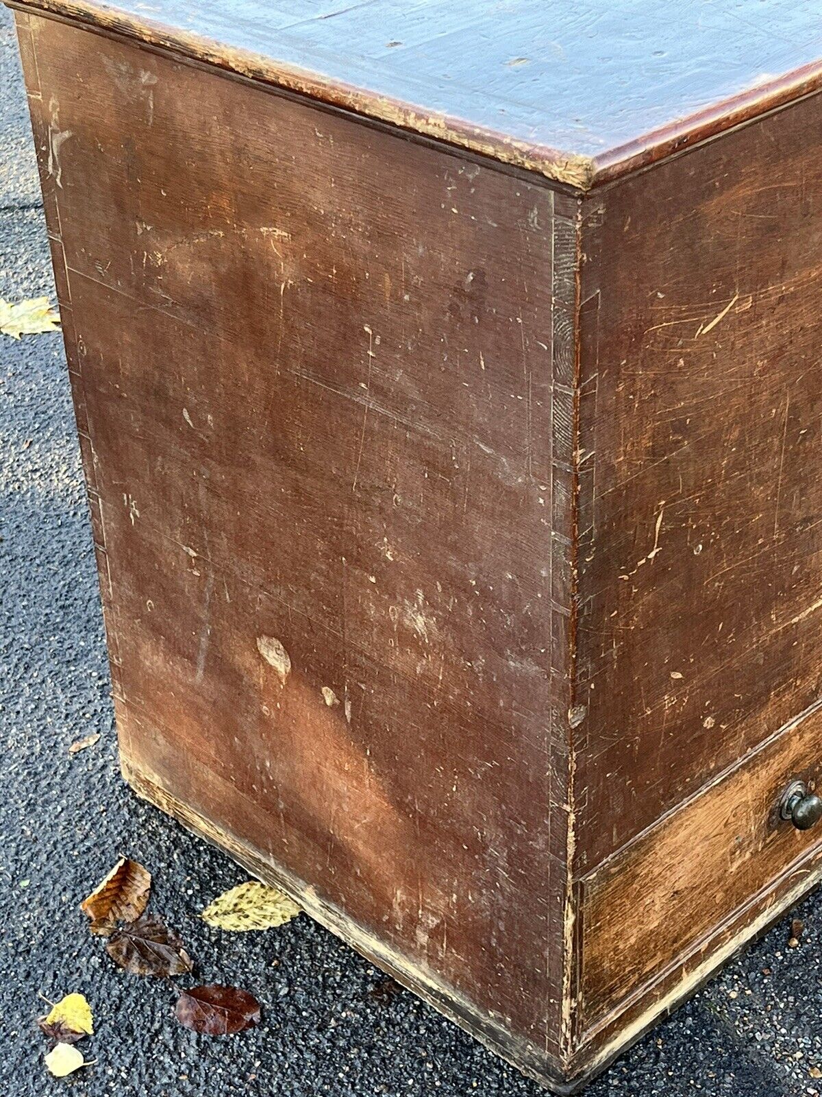 Georgian Pine Trunk / Chest, 2 Drawers, Large In Size. Lots Of Storage.
