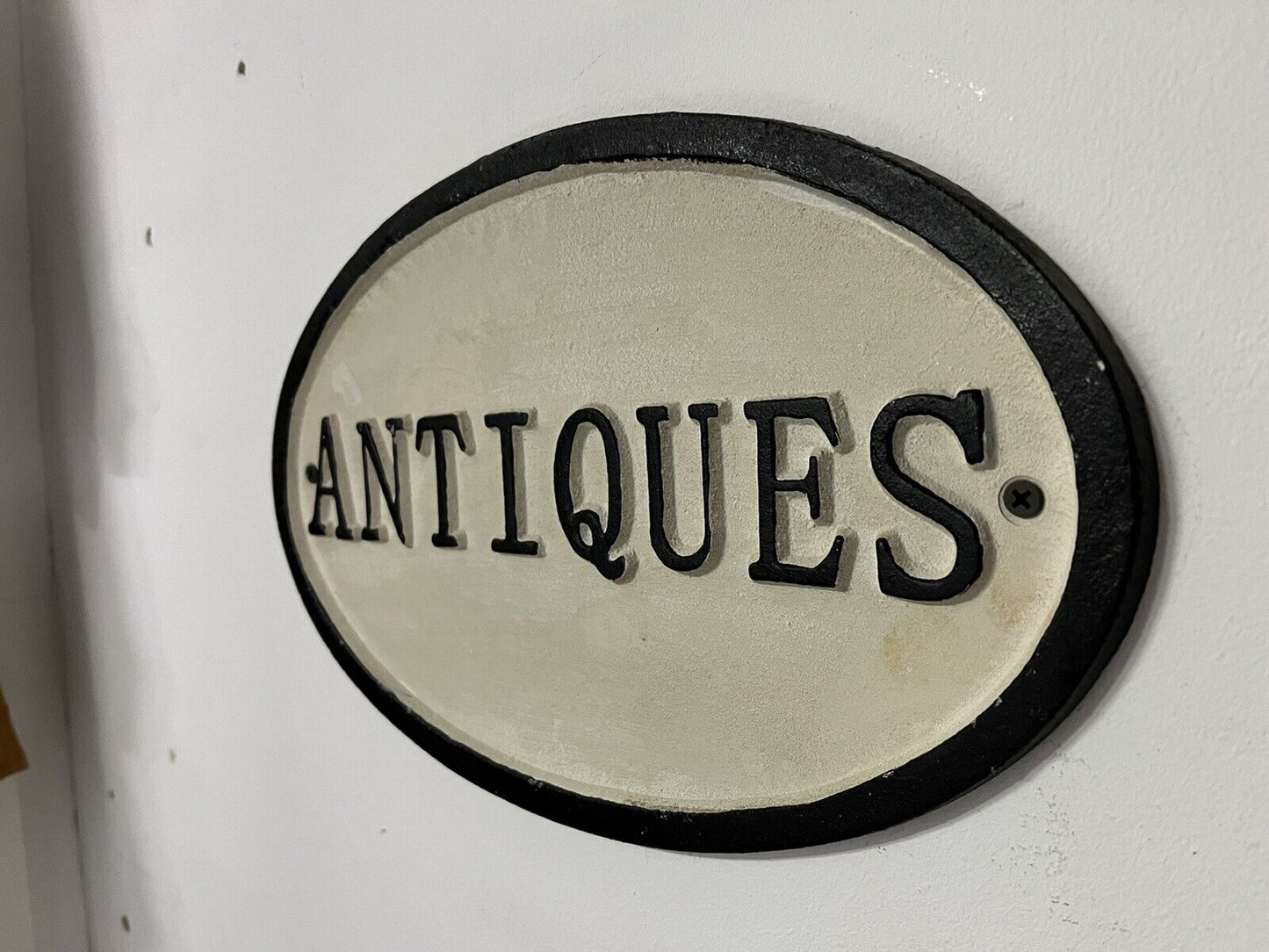 Antique Shop Cast Iron Sign. Ship Worldwide
