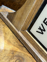 Art Deco Double Sided Aertex For Health Glass Shop Sign In Oak Frame. Very Rare.