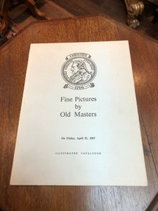 Fine Pictures By Old Masters, Christie’s, Friday, July 21, 1967