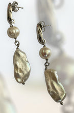 Honora Pearl For Bronze Milor Italy Drop Earrings
