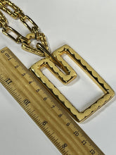 Vintage Signed Jomaz Statement Enamel Gold Plated Necklace