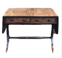 Regency Sofa Table, Cuban Mahogany With Inlay. Double Sided For Central Use.