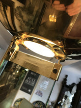 1980’s Modernist Designer Glass And Brass Lamp