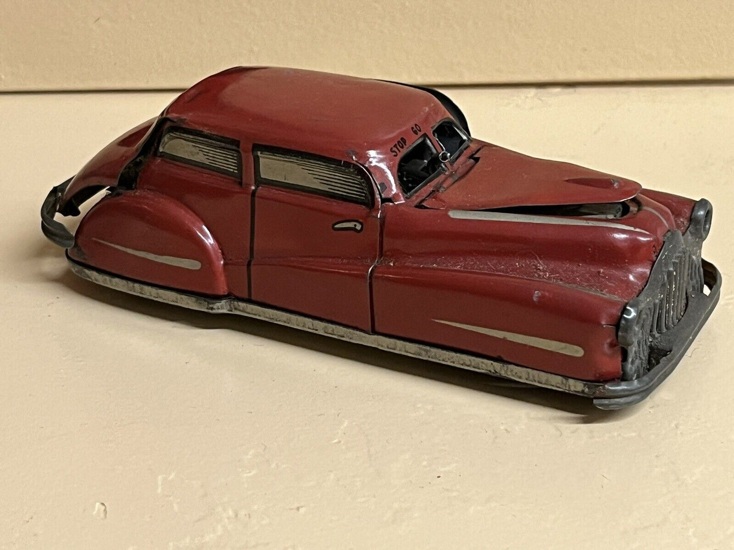 Old Metal Clockwork Toy Car.