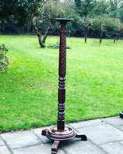 Antique Mahogany Plant Stand/ Torchere. Incredible Quality