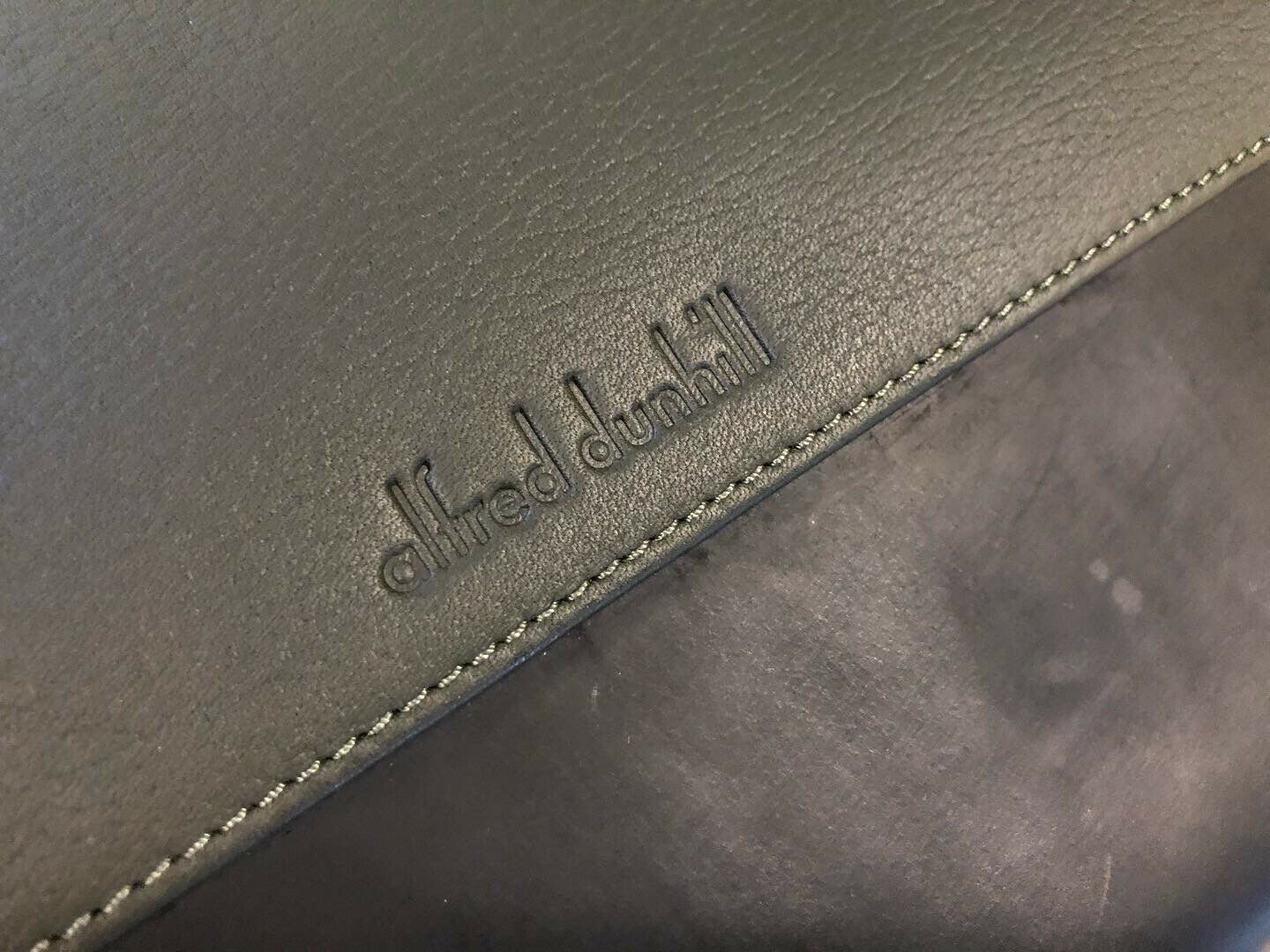 Alfred Dunhill Document Black Leather Case