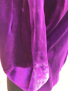 True Vintage Purple Velvet Velour Jacket
