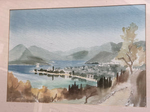 Signed Coastal Watercolour
