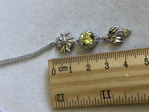 Vintage Silver 925 Cubic Zirconia Necklace
