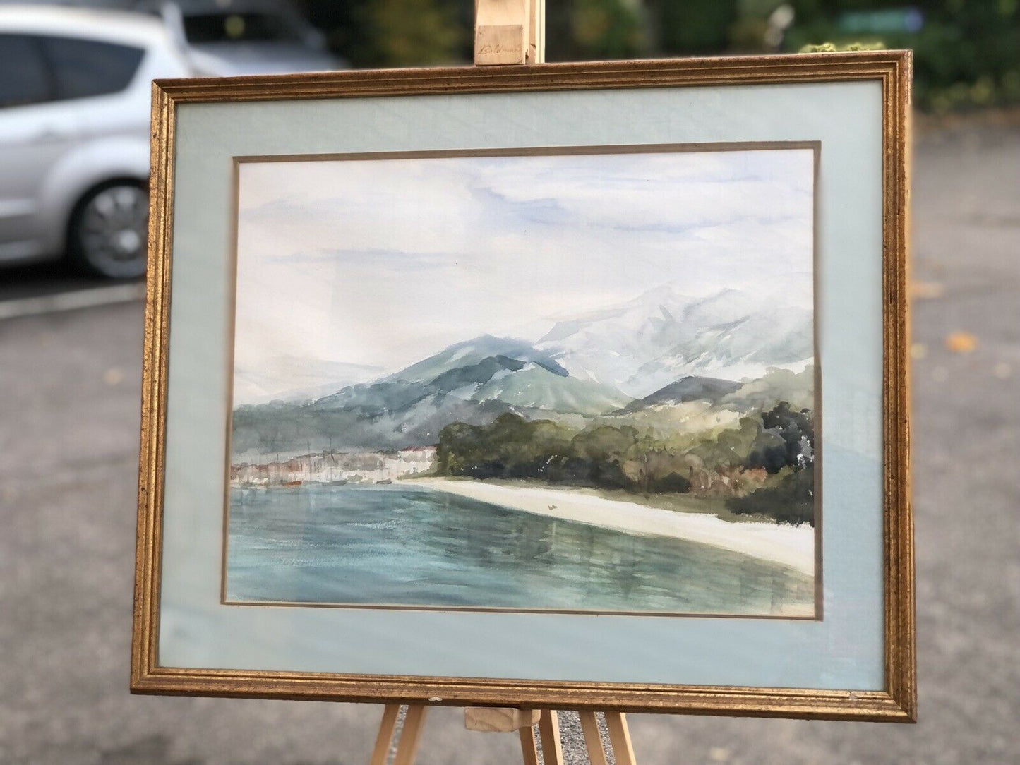 Coastal Framed Watercolour
