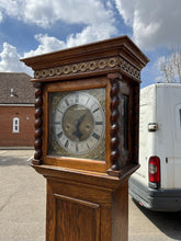 Longcase clock signed dial, Mansell Bennett of Charing Cross, London.