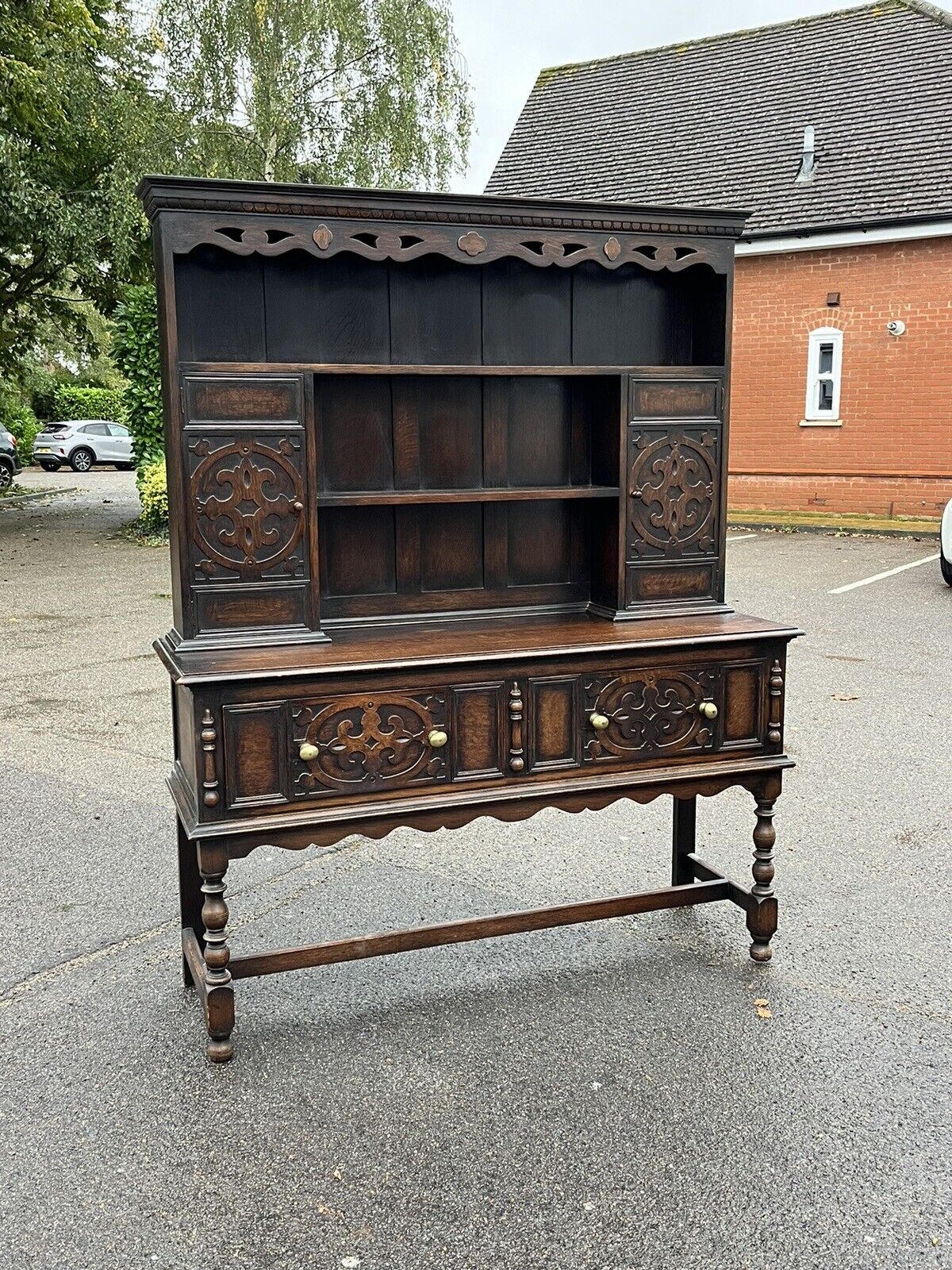 Oak Dresser By Denby & Spinks Of Leeds, Circa 1930's.