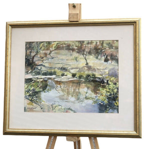 Framed Watercolour, Signed Hanson