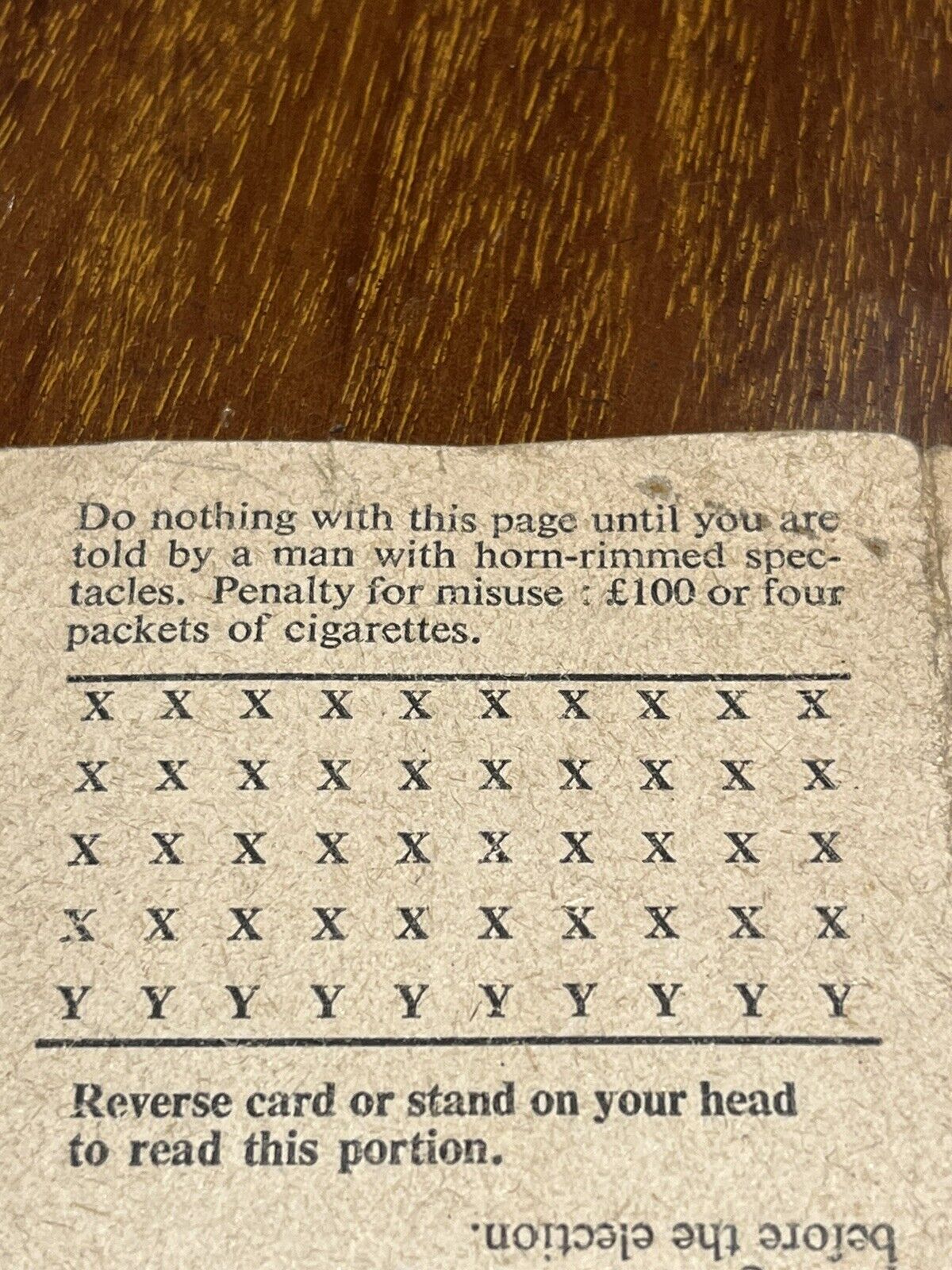 Labour Propaganda Ration Book, Circa 1955