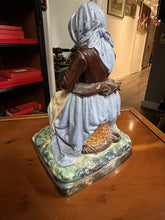 Majolica Fisherman And His Wife, Very Good Quality. Large In Size.