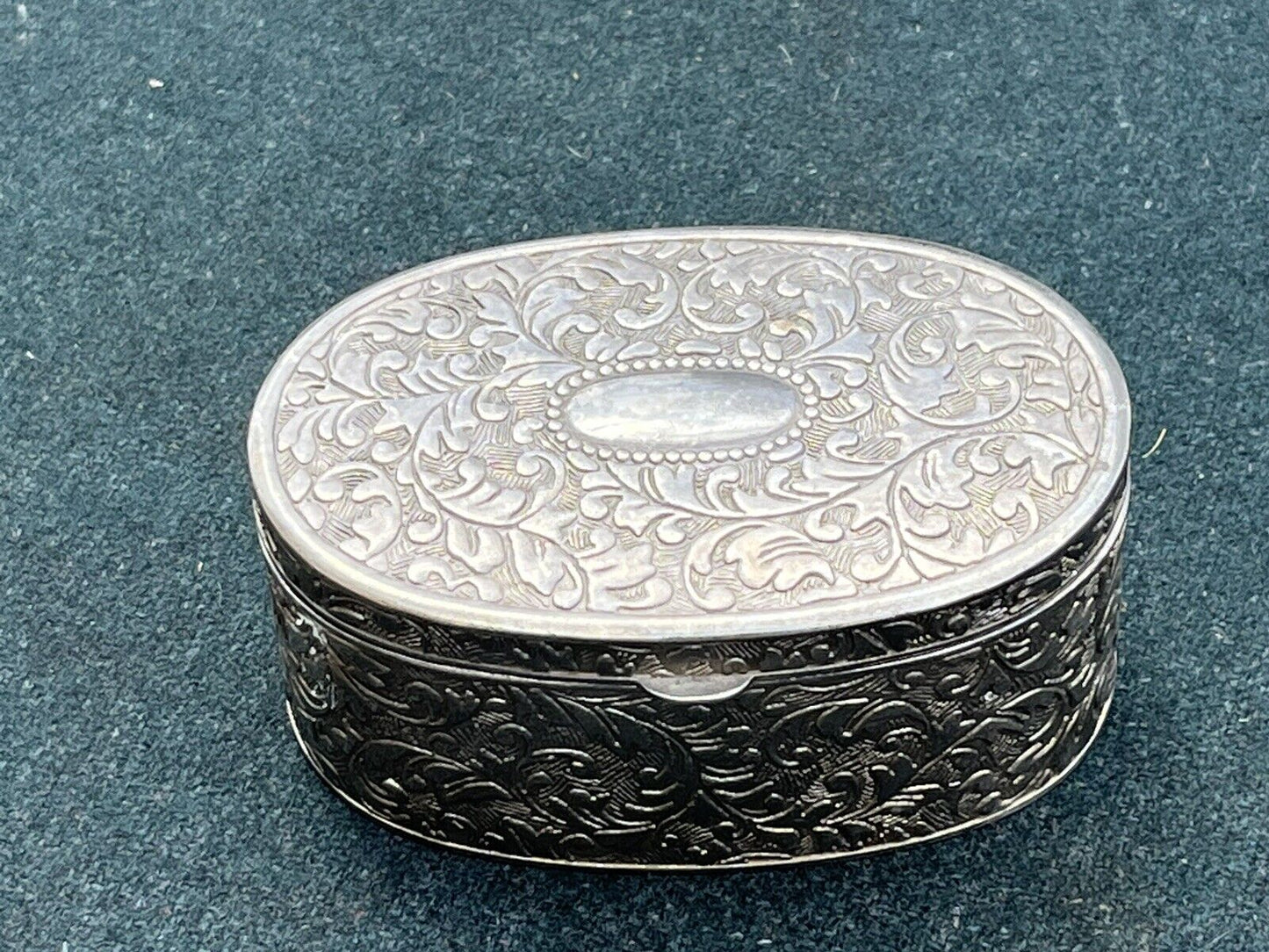 Silver Plate Trinket Box.