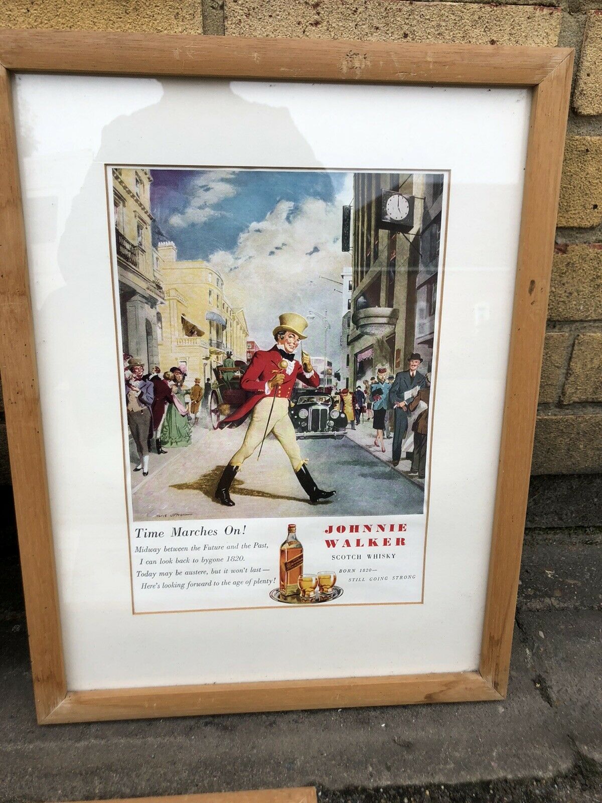 Framed Johnnie Walker Whisky Advertising Prints