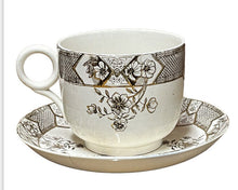 Antique Oversized Cup & Saucer