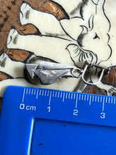 Vintage Modernist Silver Necklace And Screwback Earring Set