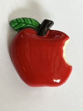 Vintage Lucite Red Apple Brooch