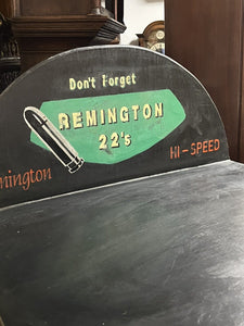 Advertising Cabinet. Remington Shop Counter Cabinet.