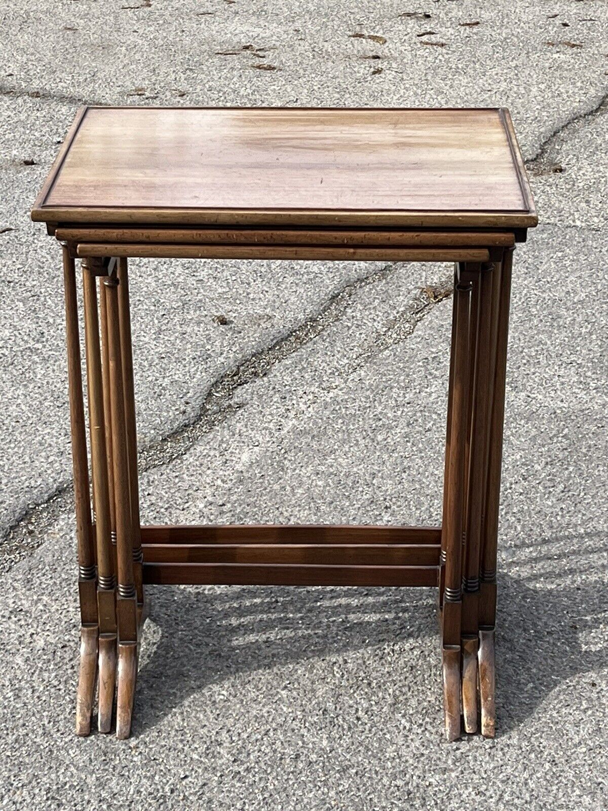 Victorian Mahogany Nest Of 3 Tables, Perfect Coffee / Lamp Tables