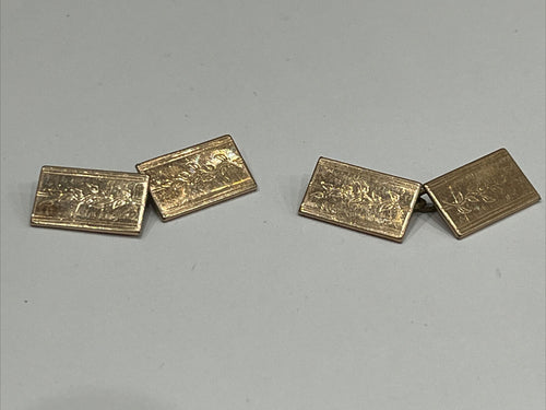 Rolled Gold Vintage Cufflinks