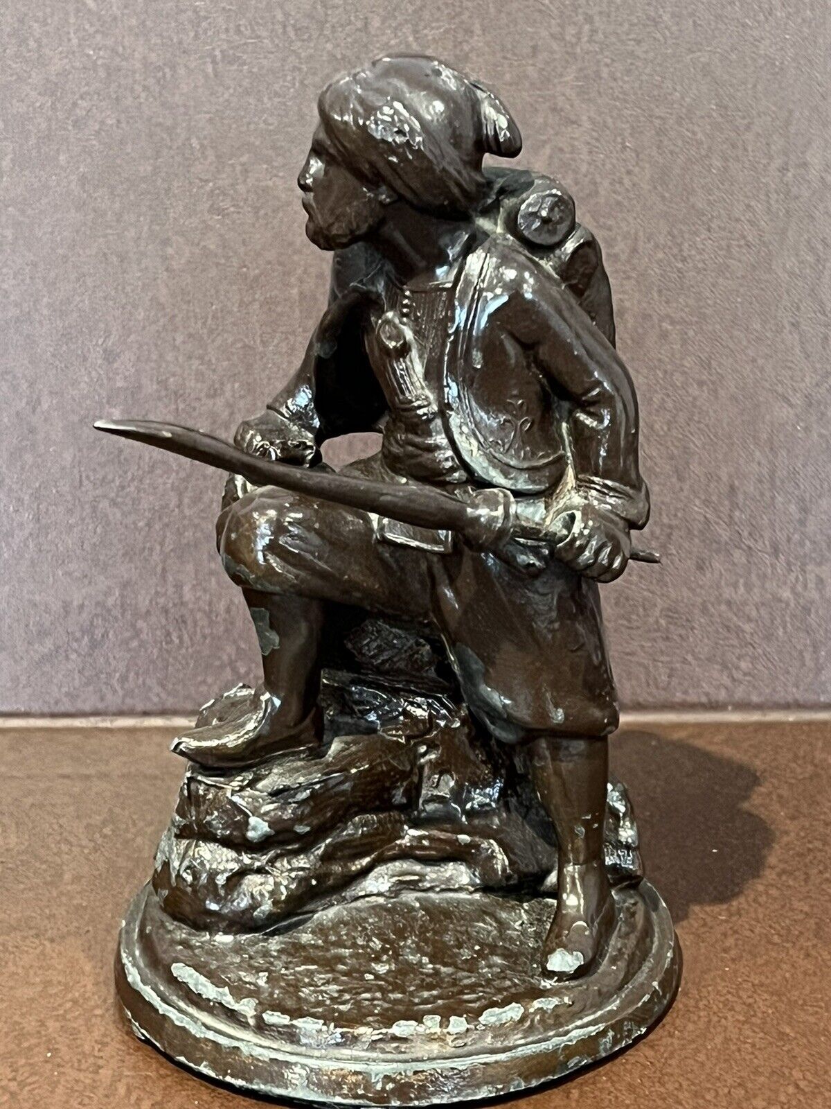 Metal Model Of A Samurai