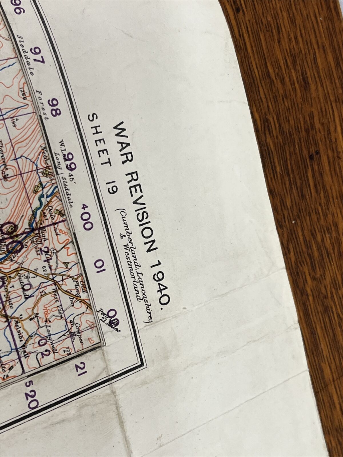 Military Edition Map Of Windermere & Ulverston