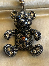 Vintage Teddy Bear Diamanté Earrings