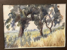 Signed Watercolour  By Enid Fairhead. " Edge Of The Field "