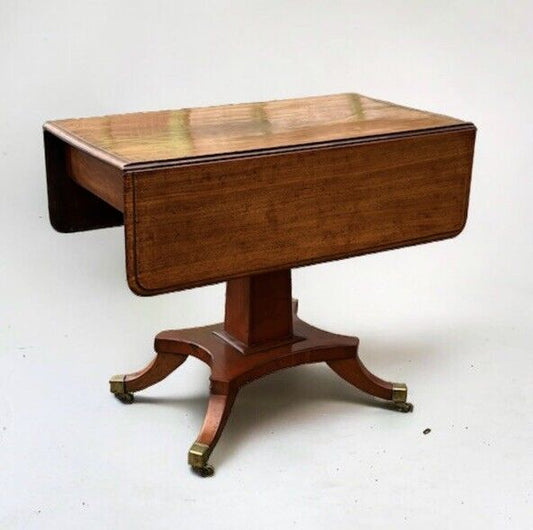 Victorian Mahogany Lamp/ Sofa Table. Drop Sides, With A Drawer.