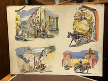 Originally Watercolour Illustrations Works By N Osten Sacken