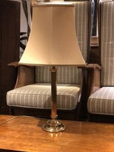 Brass Corinthian Column Standard Lamp And Matching Table Lamp