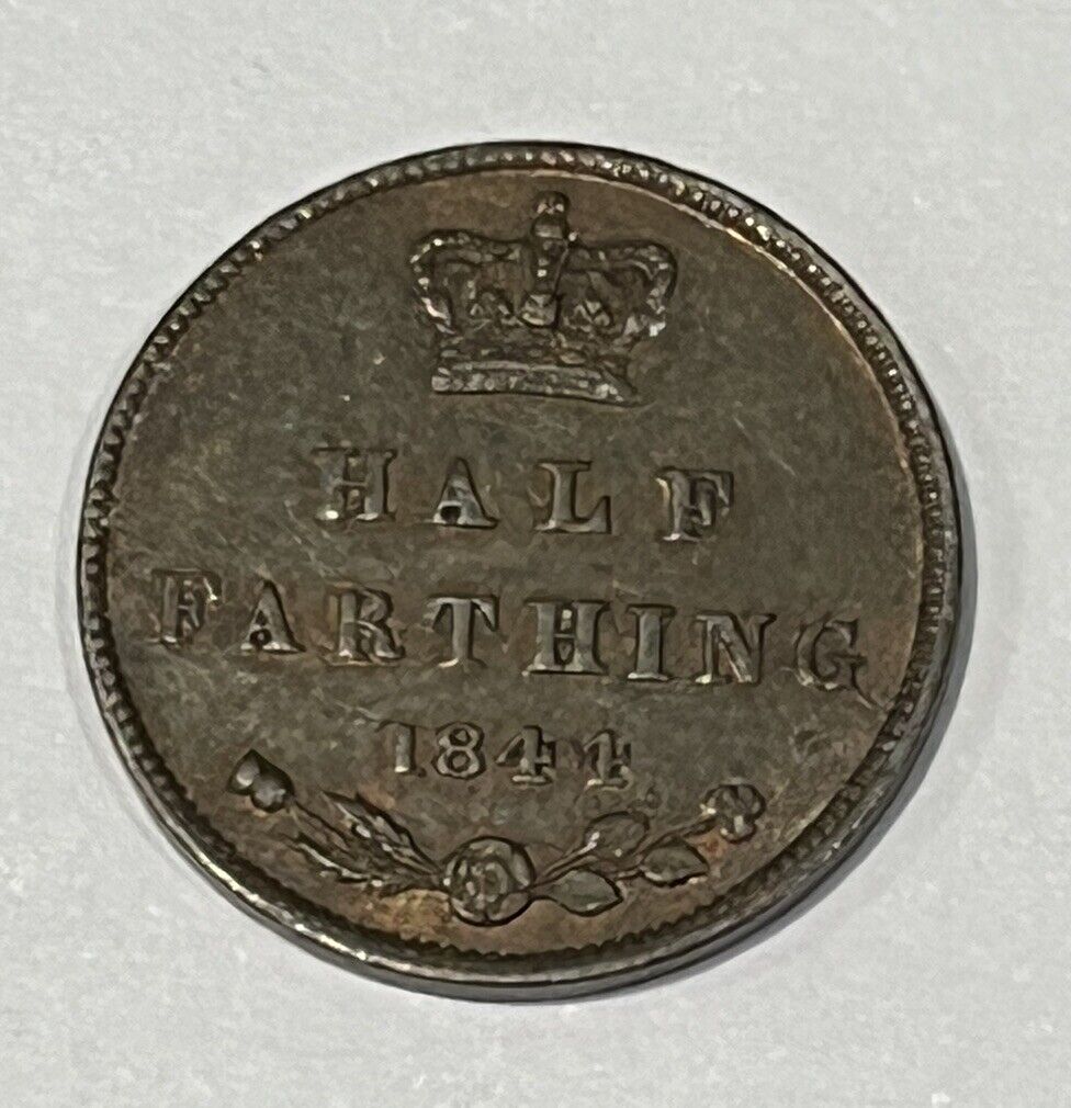 1844 Half Farthing Coin